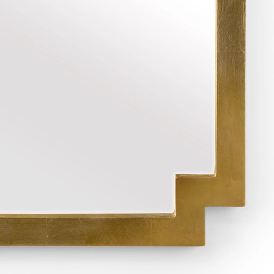 Pagoda Mirror by Chelsea House in antique gold leaf, plain. Made from wood, mirror in a eclectic & global style.
