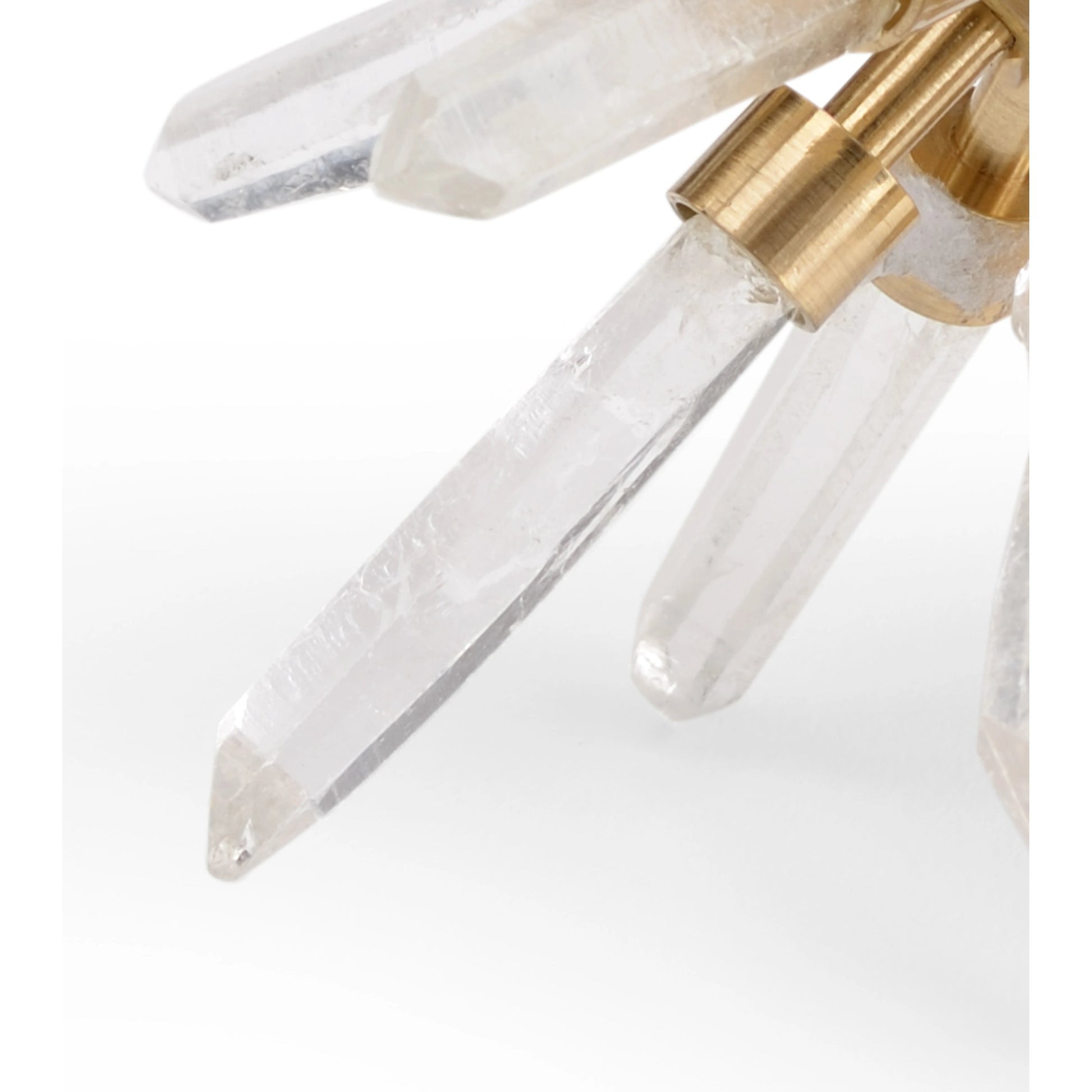 Crystal Accent by Chelsea House in natural clear, antique. Made from rock crystal, brass in a eclectic & global style.