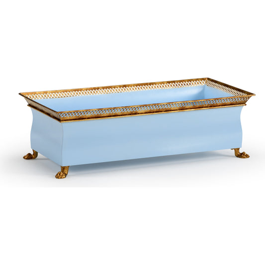 French Tole Planter by Chelsea House. Made from iron in a traditional style.