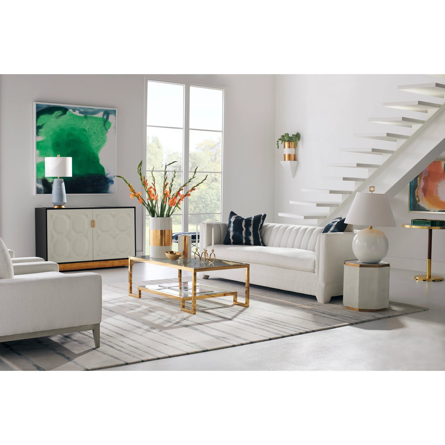 003 SR-384304 | Lifestyle | Windsor Candlestick by Chelsea House. Made from metal in a modern style.