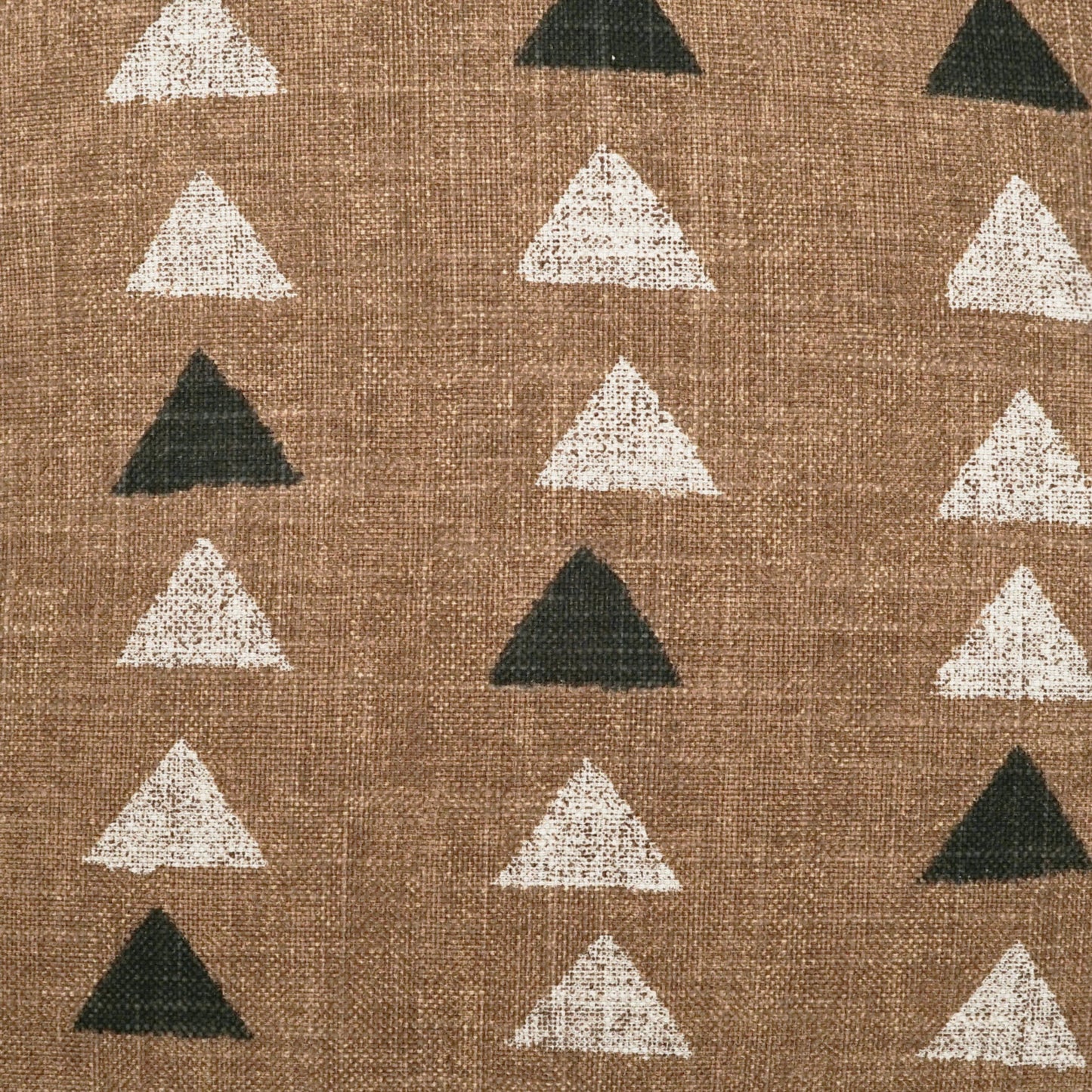 002 SI-2027702 | Closeup | Dadez Throw Pillow by DV Kap Home in tan/taupe. Made from 75% cotton, 25% linen in a modern style.