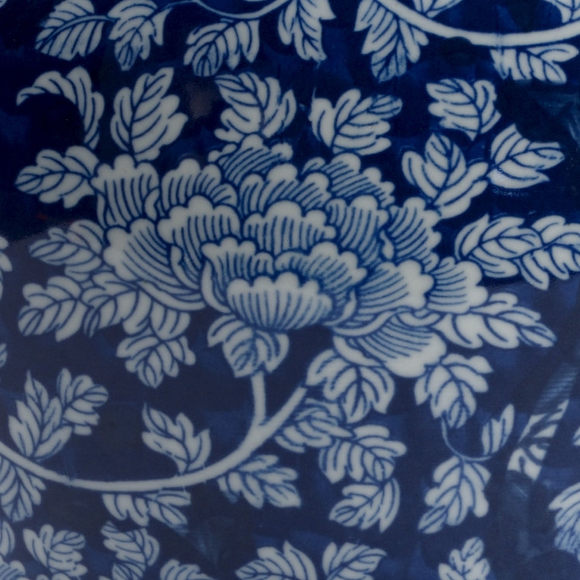 Clarke I Vase by Chelsea House in blue, white glaze. Made from ceramic in a traditional style.