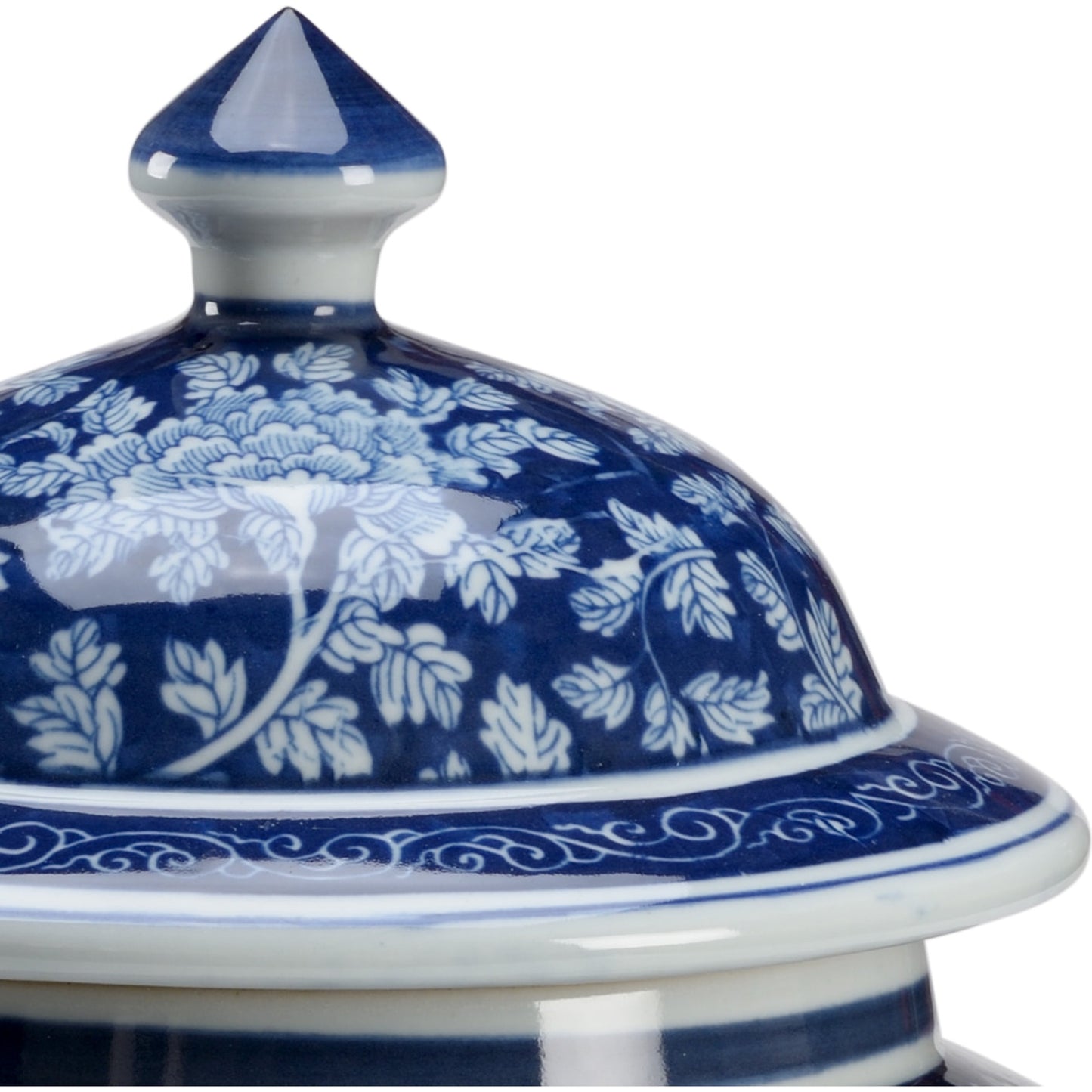 003 SR-836885 | Additional Silo | Clarke I Vase by Chelsea House in blue, white glaze. Made from ceramic in a traditional style.