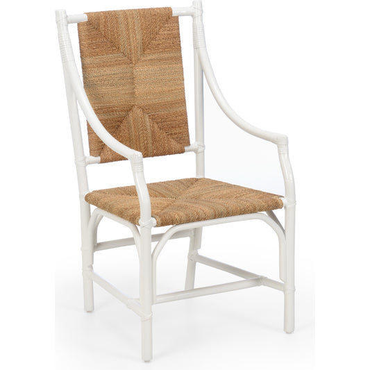 Mecklenburg Chair by Chelsea House. Made from rattan, rush in a coastal style.