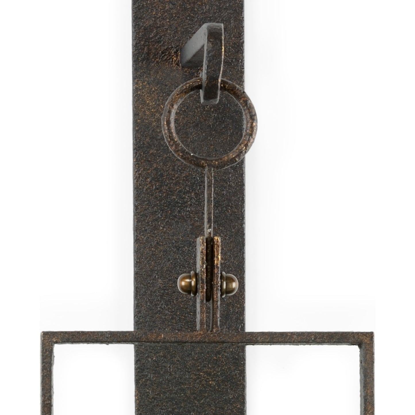 003 SR-836858 | Closeup | Belk Sconce by Chelsea House. Made from metal, glass in a rustic style.