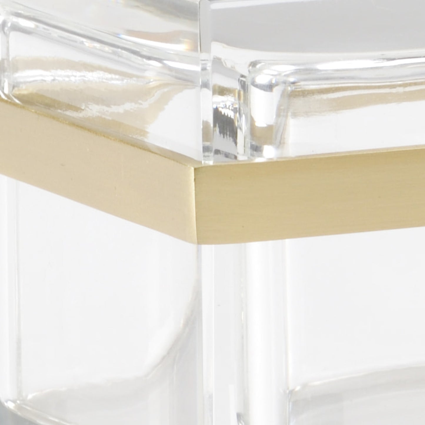002 SR-837015 | Additional Silo | Crystal Rectangular Jewel Box by Chelsea House in clear, antique. Made from crystal, brass in a transitional style.