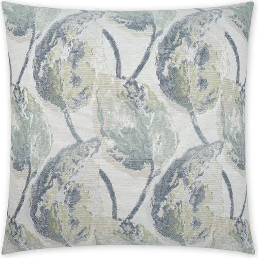 Bonasera Pillow by DV Kap Home in waterfall. Made from 85.38% rayon, 11.42% polyester, 3.20% pcr polyester in a modern style.