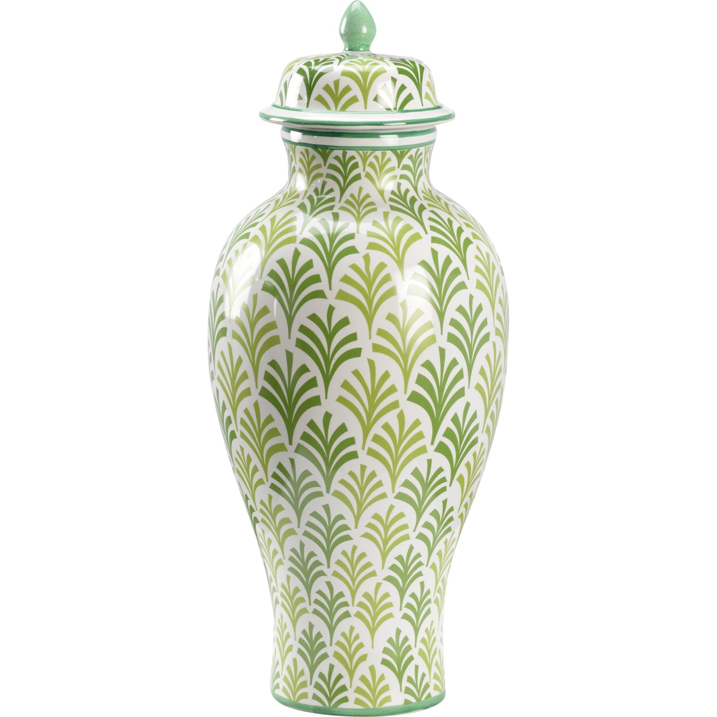 001 SI-2105417 | Primary Silo | Matisse Urn by Chelsea House in white, lime, kelly. Made from ceramic in a transitional style.