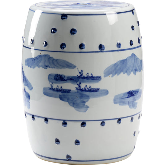 Canton Garden Seat by Chelsea House in blue, white. Made from unique in a modern style.