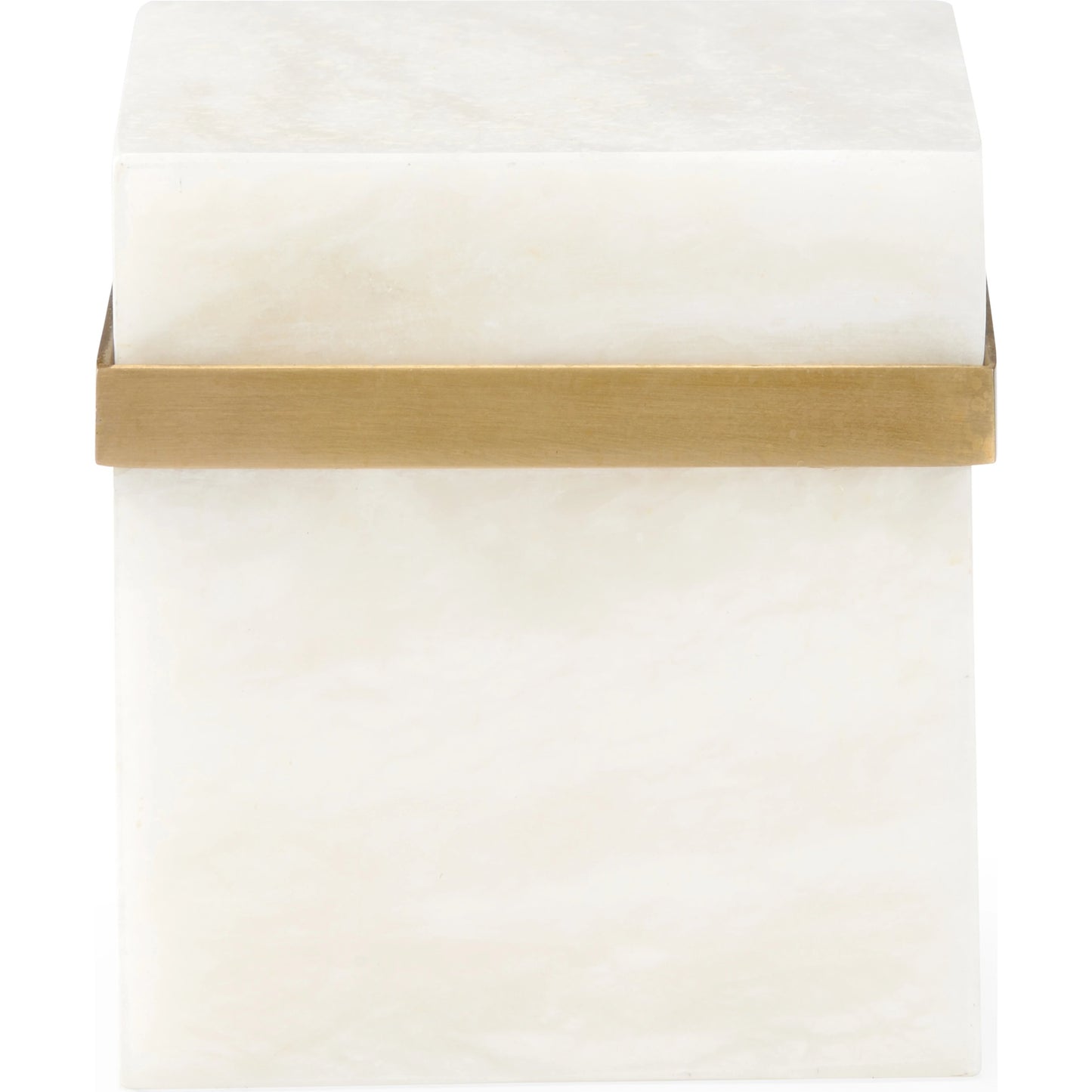 003 SI-2105431 | Additional Silo | Marble Jewel Box by Chelsea House in natural white, antique. Made from marble/brass in a modern style.