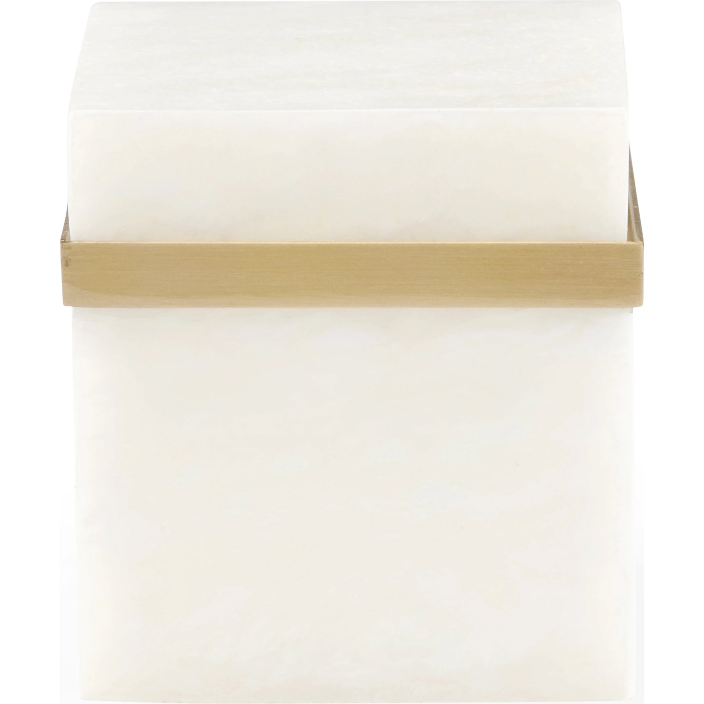 004 SI-2105431 | Additional Silo | Marble Jewel Box by Chelsea House in natural white, antique. Made from marble/brass in a modern style.
