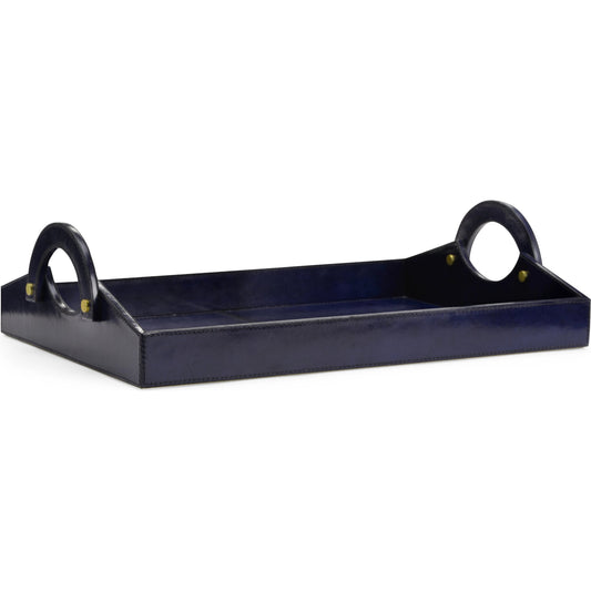 001 SI-2105472 | Primary Silo | Leather Tray by Chelsea House. Made from leather on wood in a modern style.