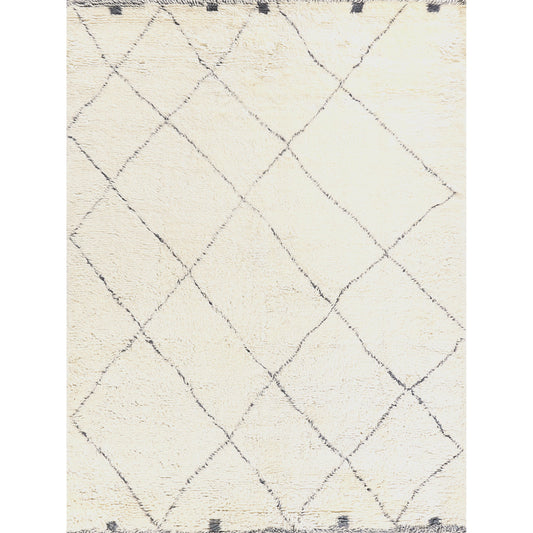 Moroccan Rug - Ivory, Gray by Exquisite Rugs in ivory, gray. Made from new zealand wool in a unique style.