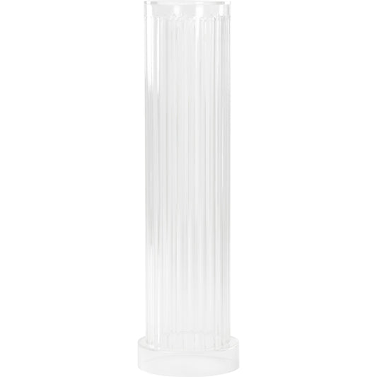 Fluted Acrylic Column by Chelsea House in clear. Made from acrylic in a modern style.