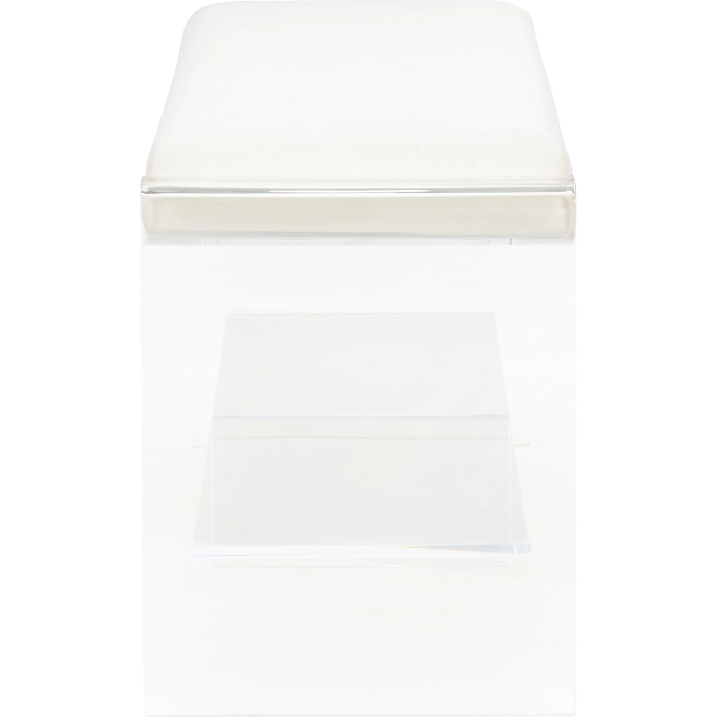 003 SI-2105741 | Additional Silo | Renee Acrylic Long Bench by Chelsea House in clear, cream. Made from acrylic/fabric in a modern style.
