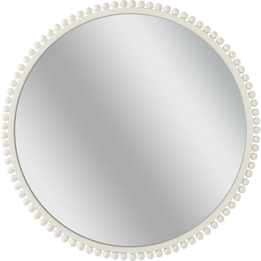 Tacna Mirror by Chelsea House in cream, clear, plain. Made from wood/mirror in a modern style.