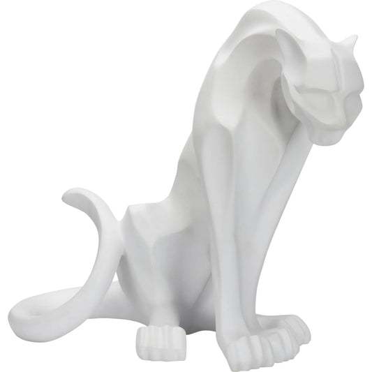 001 SI-2106012 | Primary Silo | Cat Sculpture by Chelsea House in matte white. Made from unique in a modern style.