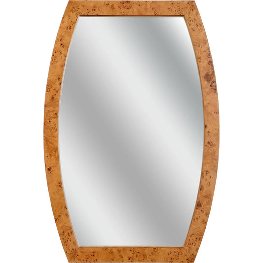 001 SI-2106016 | Primary Silo | Hewett Mirror by Chelsea House in dark burlwood, clear, plain. Made from unique in a transitional style.