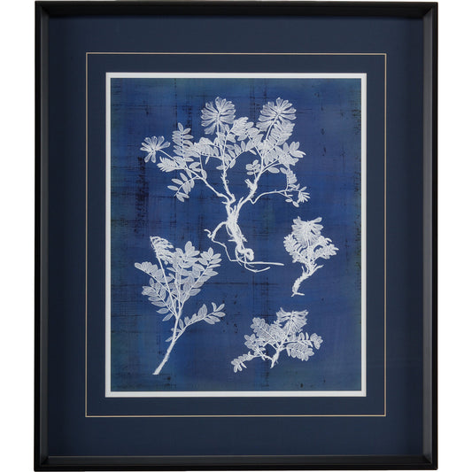 001 SR-383369 | Primary Silo | Natures Imprint II by Chelsea House in blue, white. Made from print on wood frame in a transitional style.