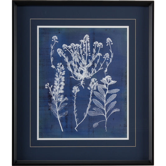 001 SR-383370 | Primary Silo | Natures Imprint III by Chelsea House in blue, white. Made from print on wood frame in a transitional style.