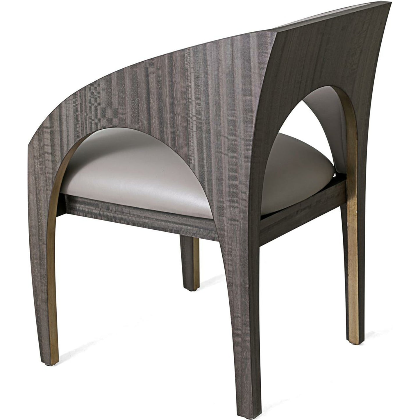 006 SR-891293 | Closeup | Arches Occassional Chair by Global Views in muslin. Made from wood, muslin fabric in a modern style.