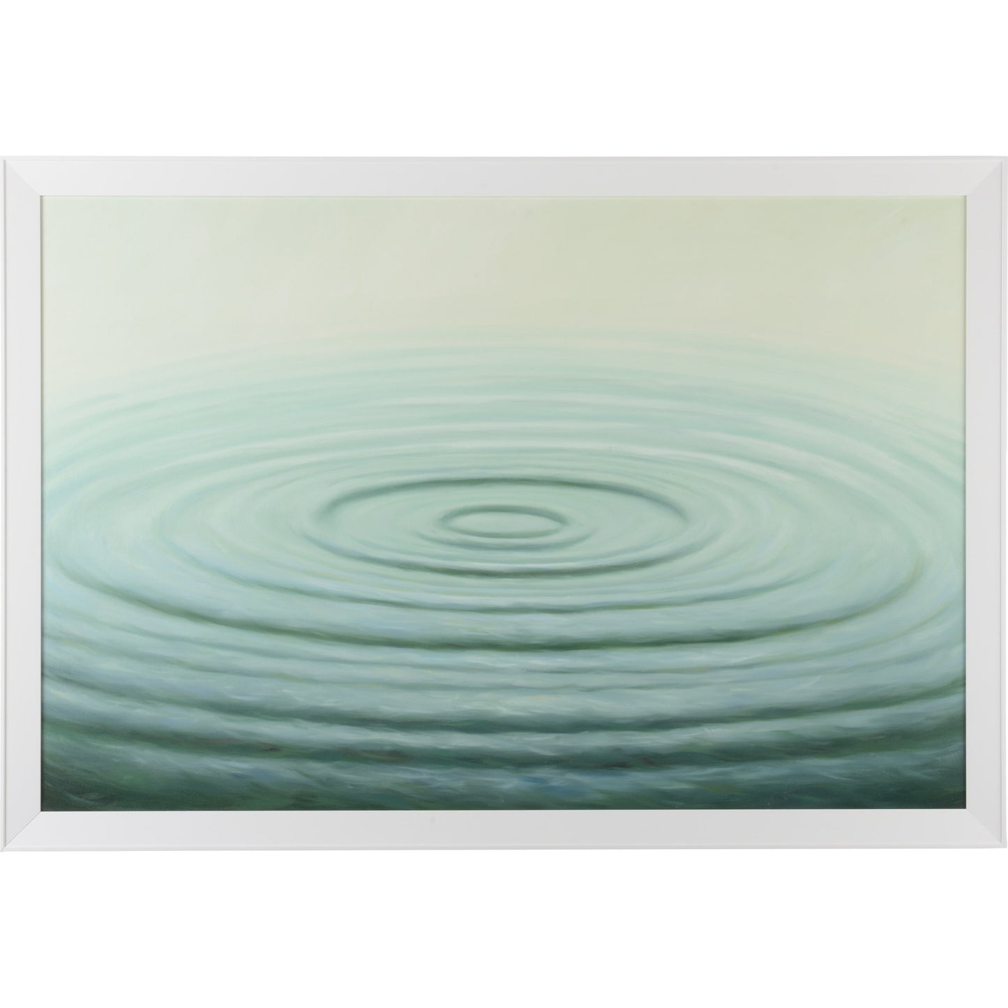 001 SR-384234 | Primary Silo | Water I by Chelsea House in white frame. Made from oil painting on canvas in a coastal style.