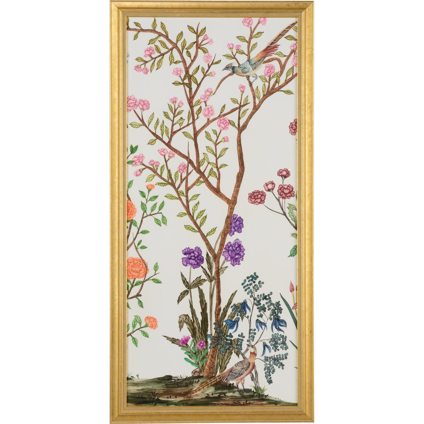 001 SR-384117 | Primary Silo | Traditional Chinoiserie II by Chelsea House in gold leaf frame, glass. Made from unique in a eclectic & global style.