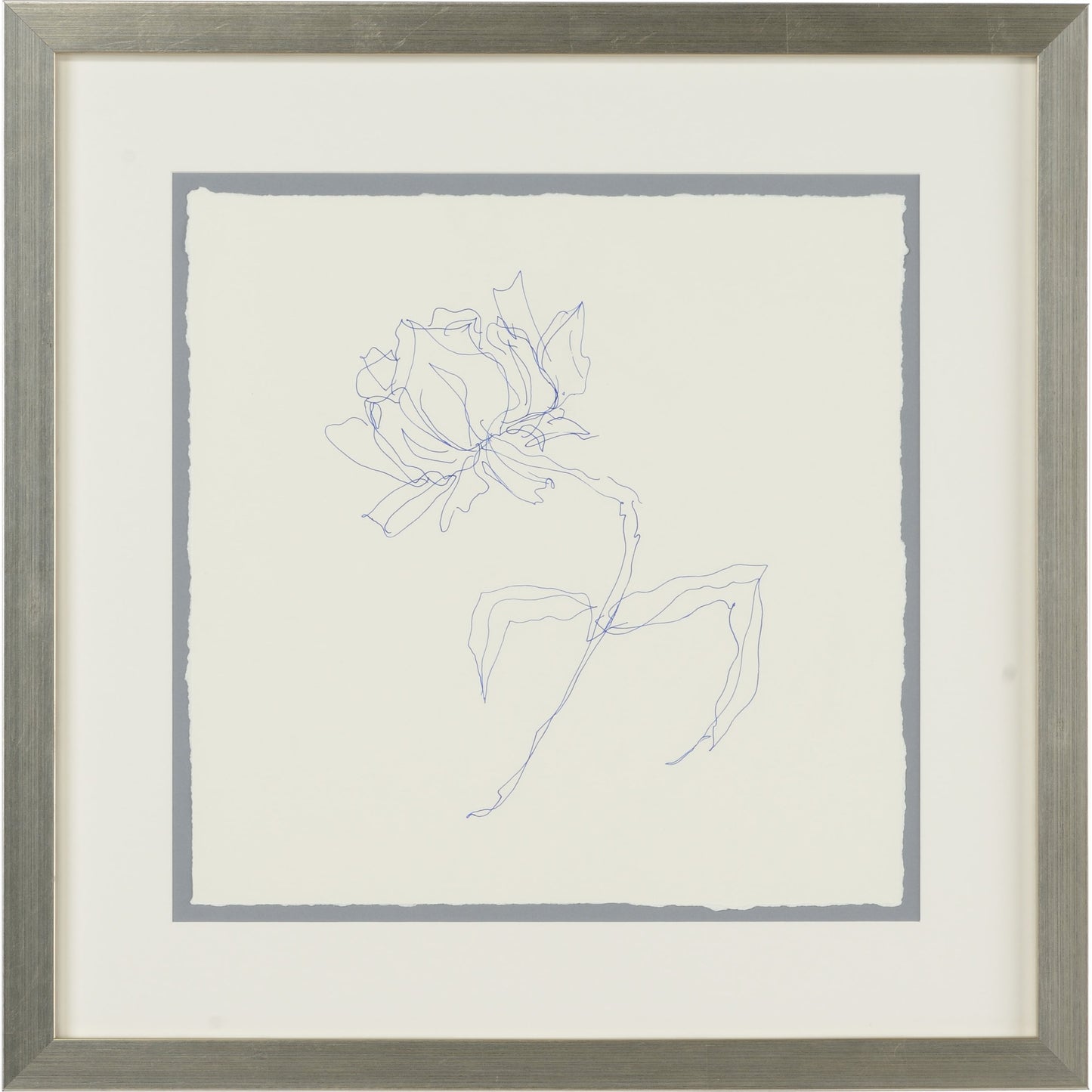 001 SR-383569 | Primary Silo | Pen and Ink Floral-Tulip by Chelsea House in on watercolor paper. Made from hand drawn ink in a modern style.