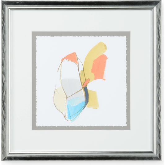 Allegro V by Chelsea House in silver leaf. Made from unique in a modern style.