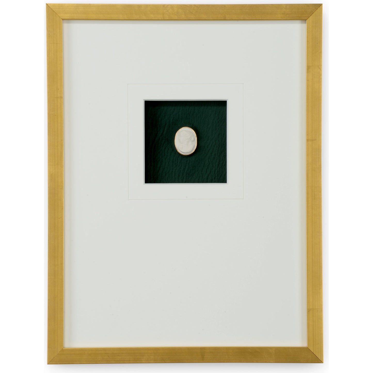 001 SI-2106038 | Primary Silo | Intaglio in Gold VI by Chelsea House in gold leaf. Made from plaster intaglios in a modern style.