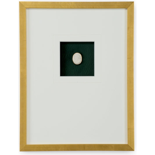 Intaglio in Gold VI by Chelsea House in gold leaf. Made from plaster intaglios in a modern style.