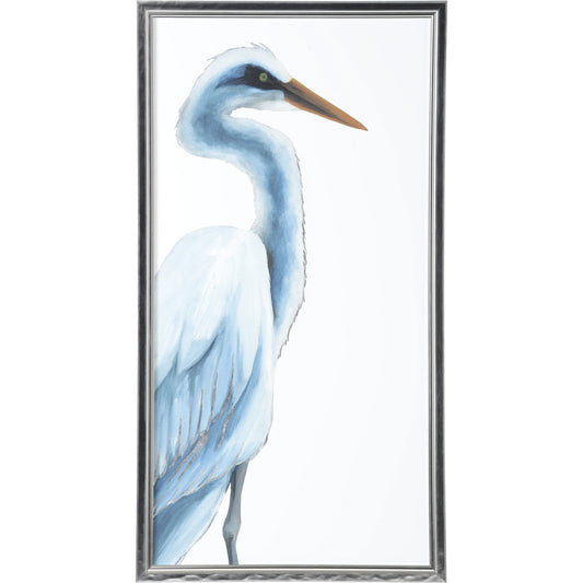 001 SI-2106061 | Primary Silo | Herald II by Chelsea House in silver leaf frame. framed in glass.. Made from hand gilded giclee print in a modern style.