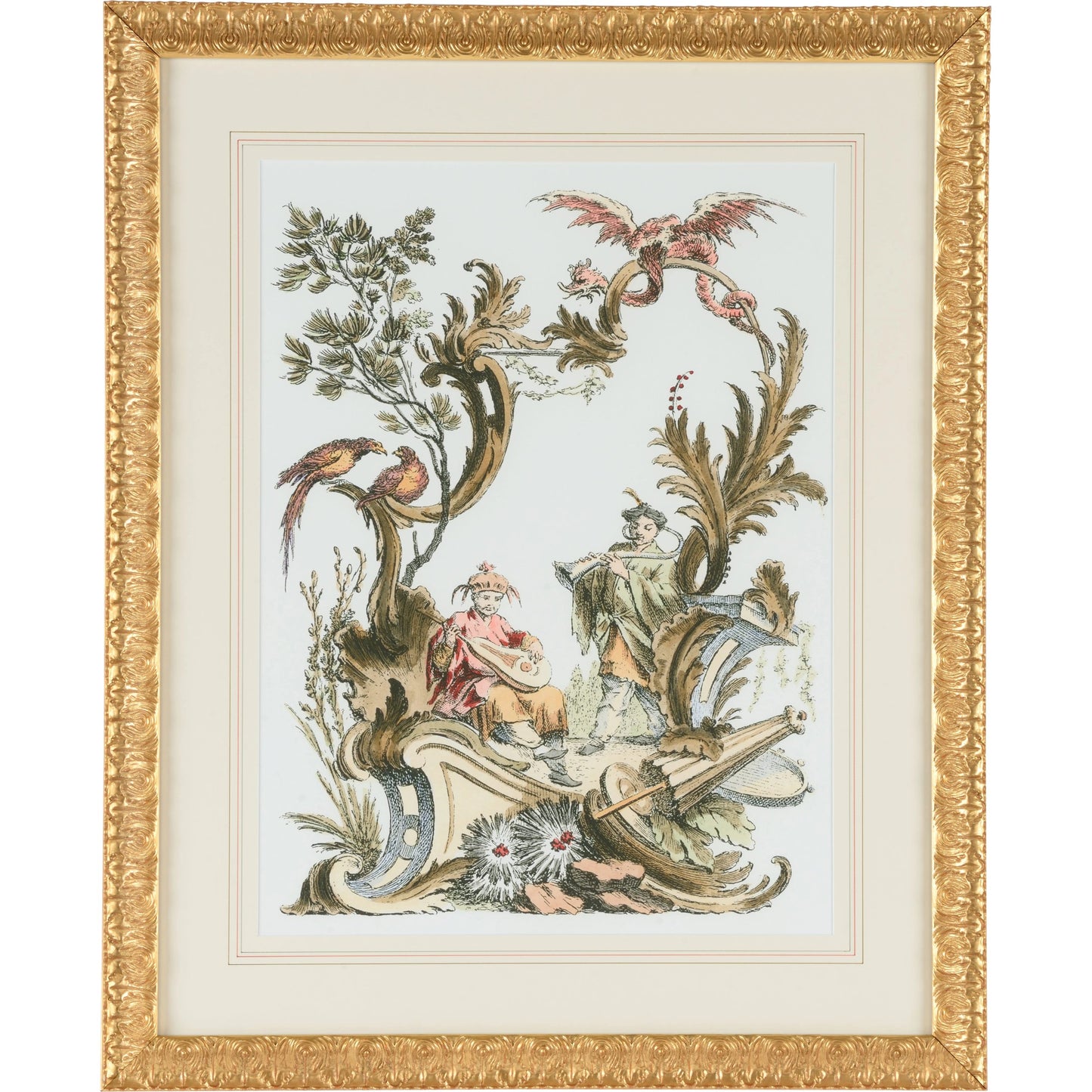 001 SI-2106068 | Primary Silo | Asian Garden II by Chelsea House in gold. Made from unique in a transitional style.