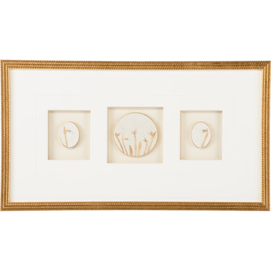 Botanical Relief V by Chelsea House in gold leaf. Made from unique in a modern style.