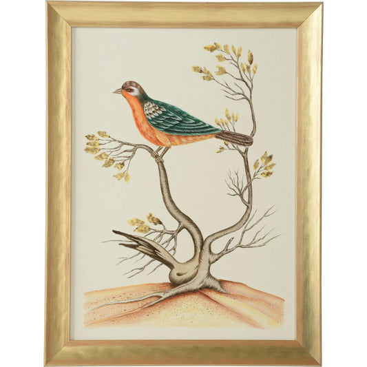 001 SI-2335045 | Primary Silo | Watercolor Birds B by Chelsea House in white, cream and champagne. Made from unique in a traditional style.