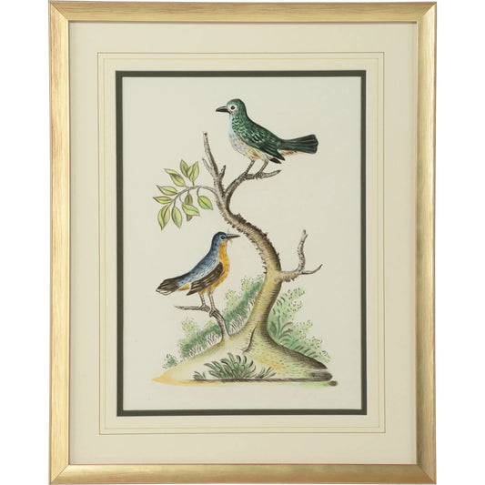 001 SI-2334751 | Primary Silo | Cain Birds F by Chelsea House in white, cream and champagne. Made from unique in a traditional style.