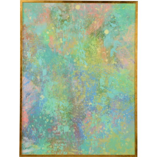 Sorbet Canvas by Chelsea House in blue, green and gold. Made from unique in a eclectic & global style.