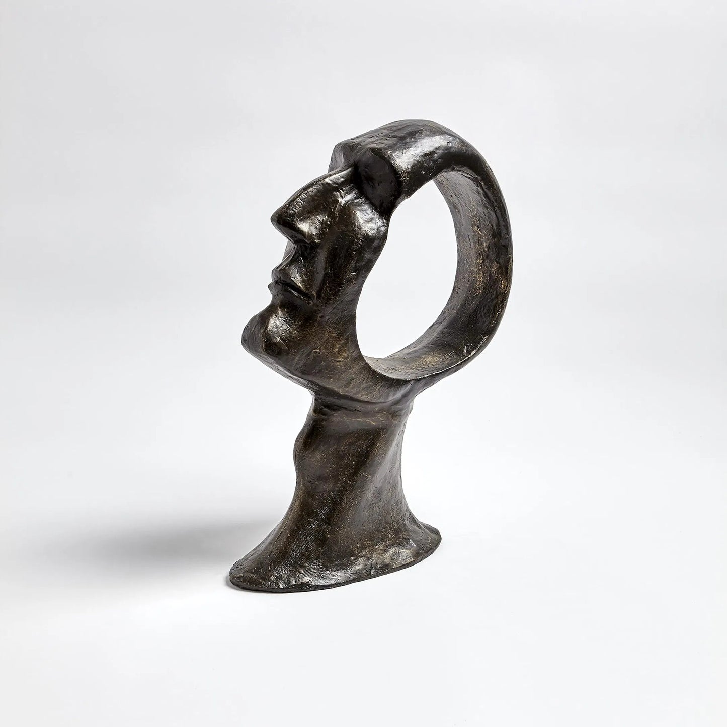 004 SR-701411 | Additional Silo | Hollow Head Man by Global Views in bronze. Made from iron in a eclectic & global style.