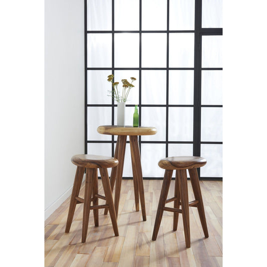 Smoothed Bar Table by Phillips Collection in brown. Made from wood in a eclectic & global style.