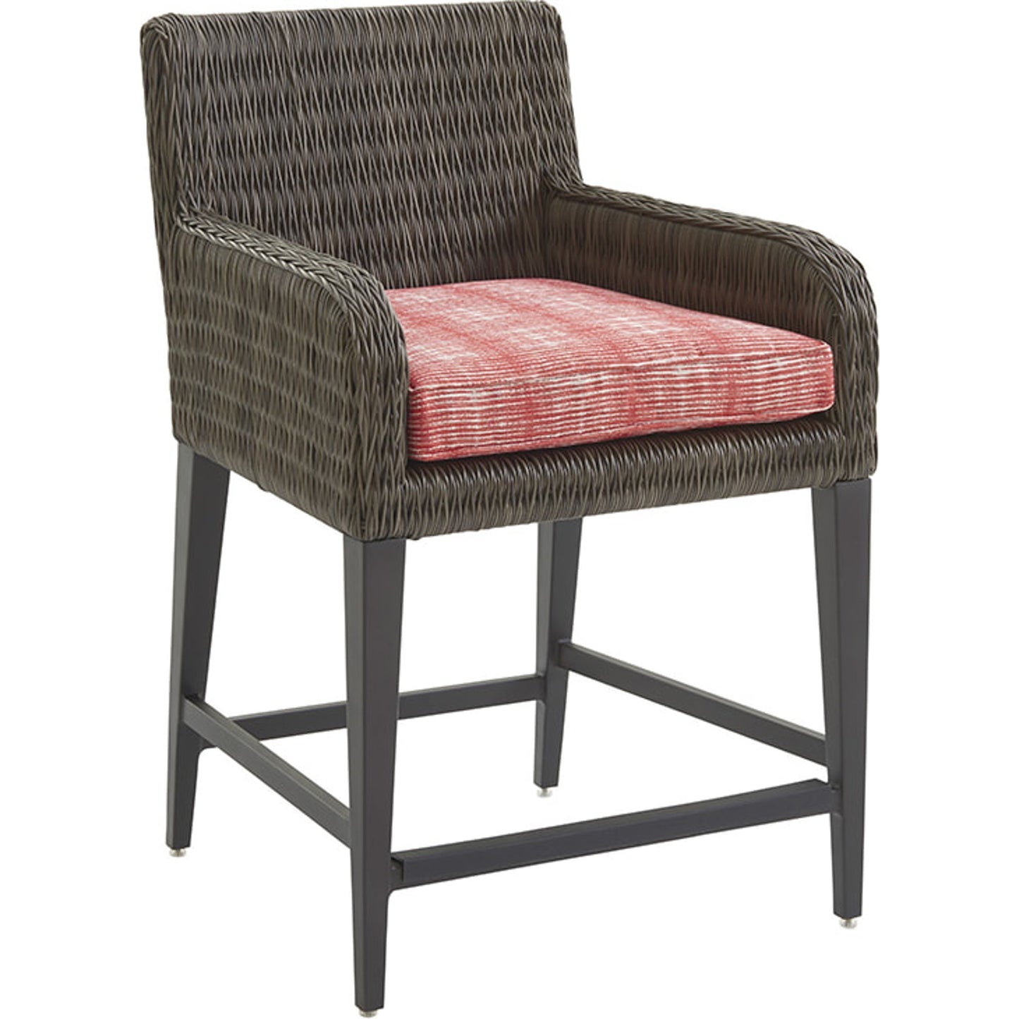 001 SR-836628 | Additional Silo | Cypress Point Ocean Terrace Counter Stool by Tommy Bahama Outdoor in coral red. Made from unique in a coastal style.