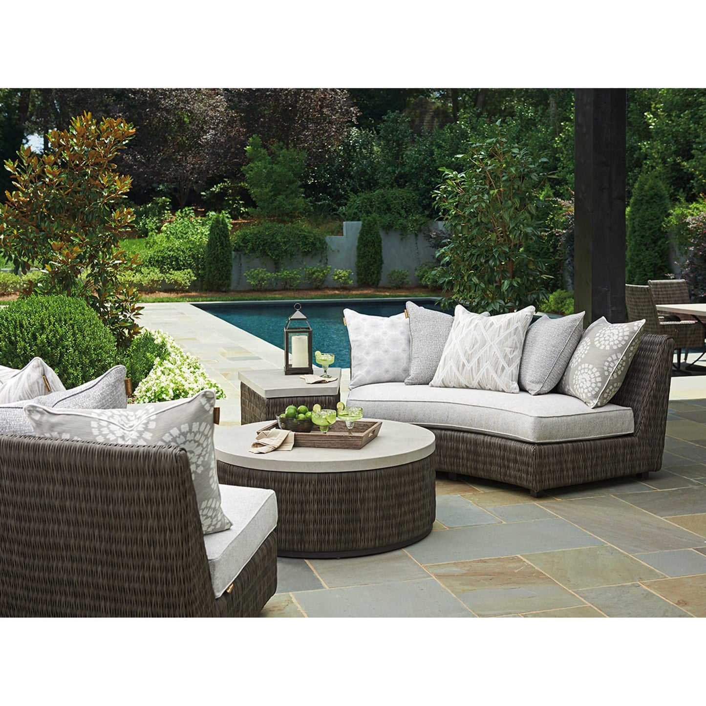 006 SR-836574 | Lifestyle | Cypress Point Ocean Terrace Accent Table by Tommy Bahama Outdoor. Made from unique in a coastal style.