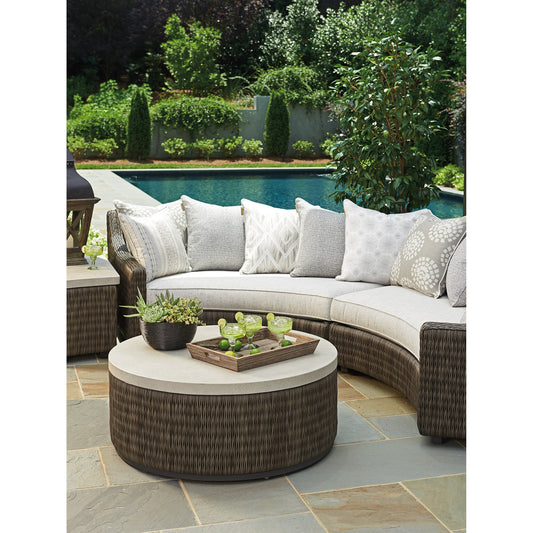 Cypress Point Ocean Terrace Round Cocktail Table by Tommy Bahama Outdoor. Made from unique in a coastal style.