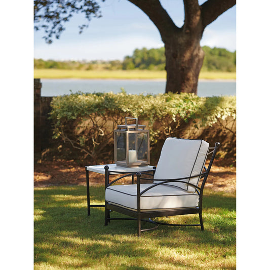 Pavlova Lounge Chair by Tommy Bahama Outdoor. Made from aluminum, fabric in a transitional style.