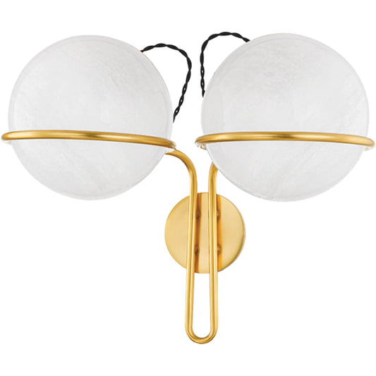 001 SI-2335763 | Primary Silo | Hingham Wall Sconce by Hudson Valley in aged brass. Made from steel in a modern style.