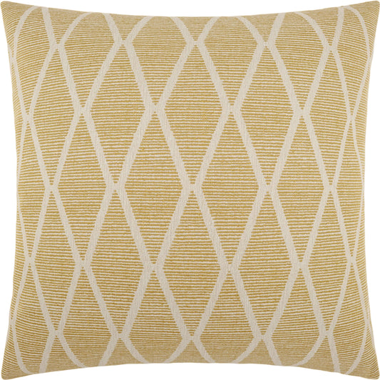 Hollande Pillow by DV Kap Home in yellow. Made from 99% polyester, 1% linen in a modern style.