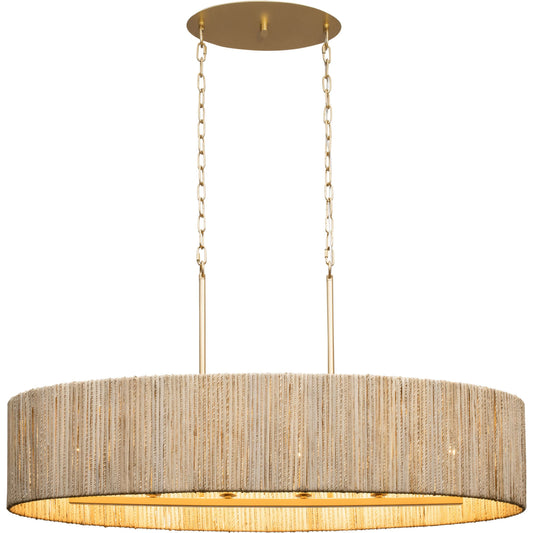 001 SI-2025840 | Primary Silo | Jacob's Ladder Linear Pendant by Varaluz in french gold. Made from unique in a modern style.