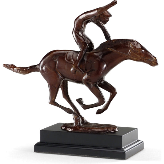 001 SR-386552 | Primary Silo | The Racer by Wildwood in hand patinated, black. Made from cast brass, wood in a eclectic & global style.