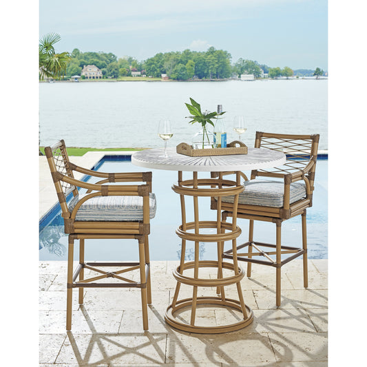 Key Largo Bistro Table by Tommy Bahama Outdoor. Made from unique in a coastal style.