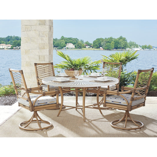 Key Largo Round Dining Table by Tommy Bahama Outdoor. Made from unique in a transitional style.