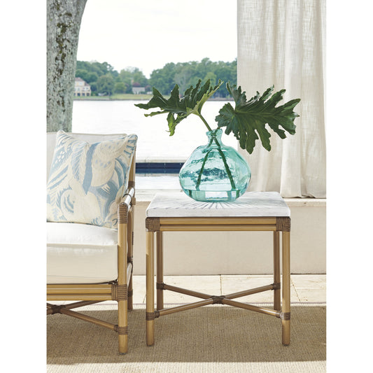 Key Largo Square End Table by Tommy Bahama Outdoor. Made from unique in a coastal style.